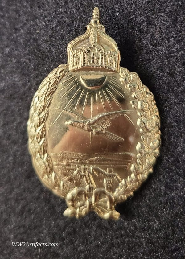 Imperial German Naval Land Pilots Badge in Prinzen Size - Image 2