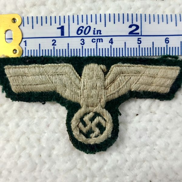 WEHRMACHT HEER VISORHAT OFFICERS HAND EMBROIDERED EAGLE - 1937-1939 PATTERN