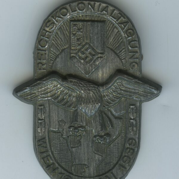 Scarce 1939 Austrian Made Nazi Tinnie for the Reichskolonialtagung in Vienna(Wien)