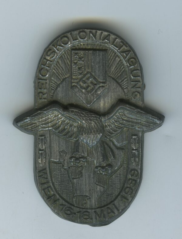 Scarce 1939 Austrian Made Nazi Tinnie for the Reichskolonialtagung in Vienna(Wien)