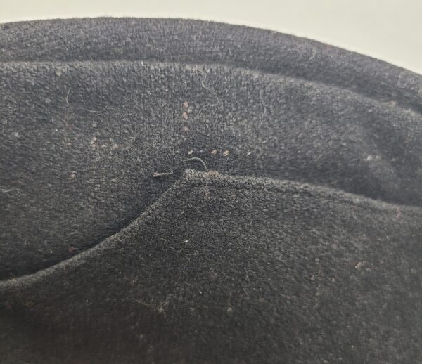 Original WWII German Army Black M38 Panzer Overseas Cap - Image 13