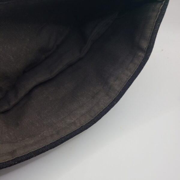 Original WWII German Army Black M38 Panzer Overseas Cap - Image 12