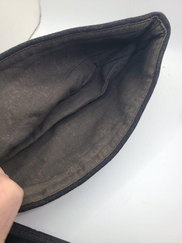 Original WWII German Army Black M38 Panzer Overseas Cap - Image 11