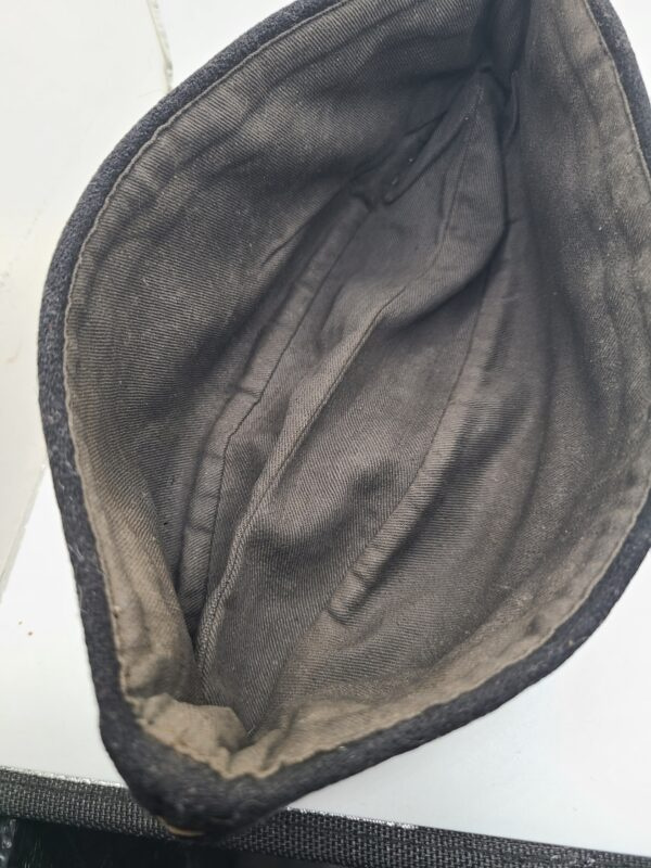 Original WWII German Army Black M38 Panzer Overseas Cap - Image 8