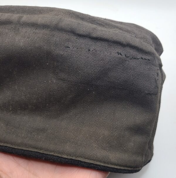 Original WWII German Army Black M38 Panzer Overseas Cap - Image 7
