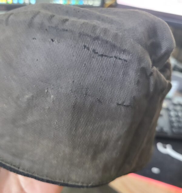 Original WWII German Army Black M38 Panzer Overseas Cap - Image 5