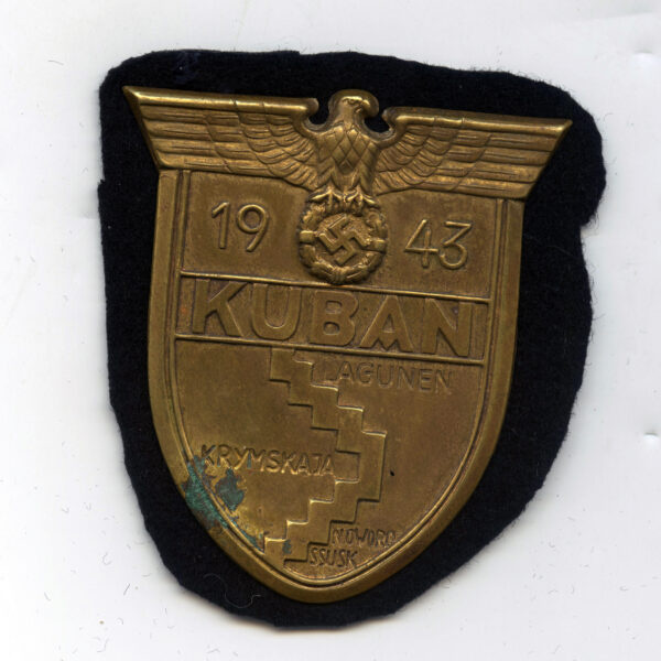 Wehrmacht/Panzer Kuban Campaign Shield ‘ Ärmelschild Kuban’