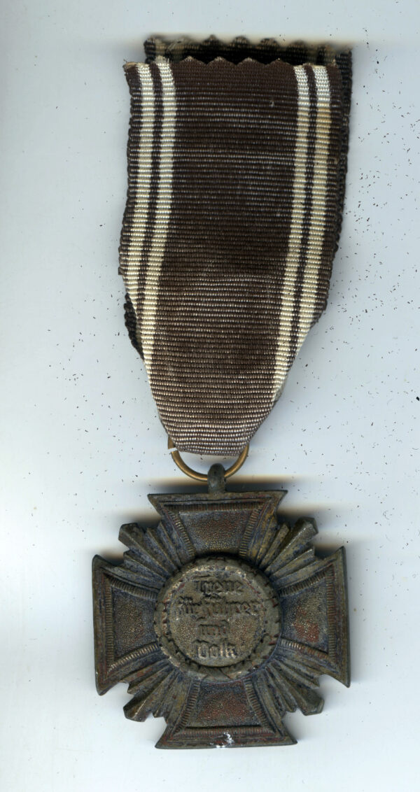 Original German WWII NSDAP Party Long Service Award Third Class with Ribbon - 10 Years - Image 2