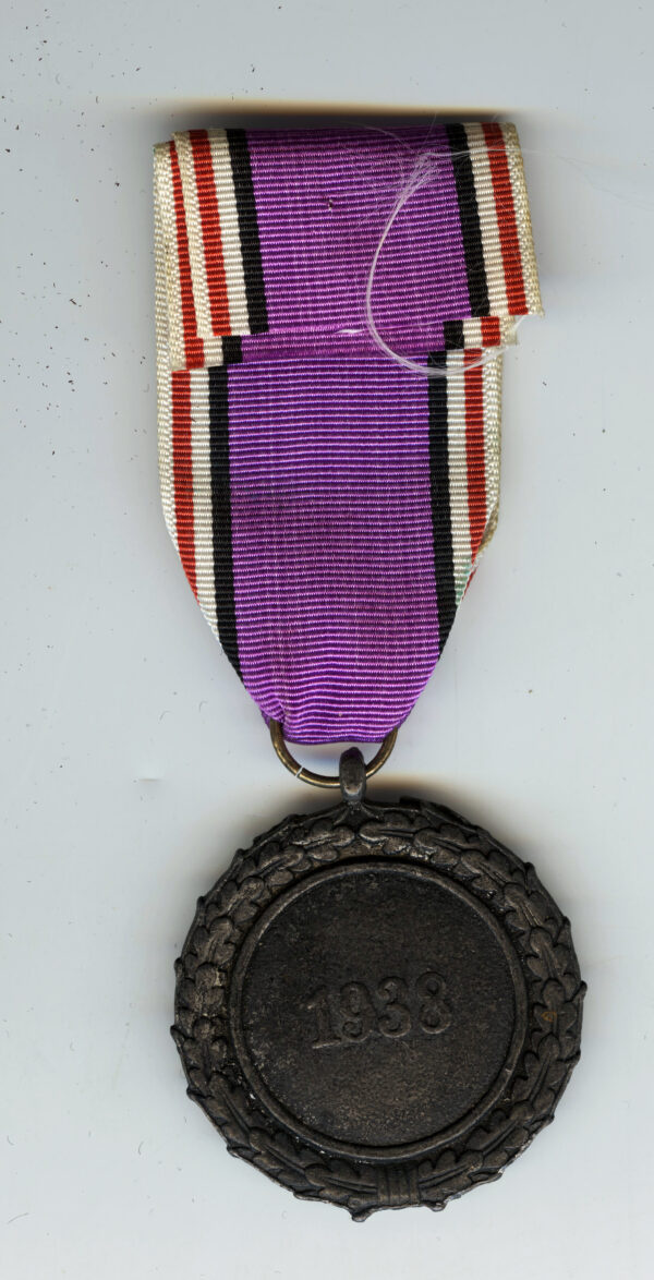 Original Luftschutz Service Medal Dated 1938 - Image 2