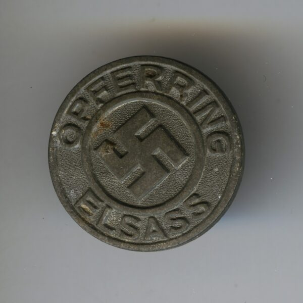 Alsace “Opferring Elsass” NSDAP Supporter Pin