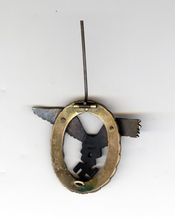 WW2 German Luftwaffe pilot badge by JMME "J3" - Image 2