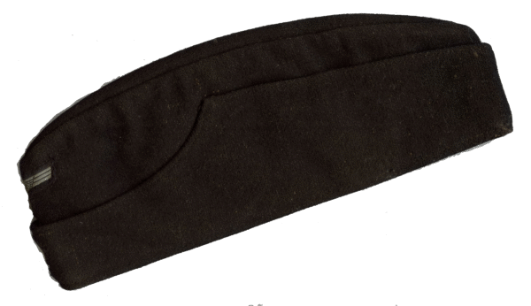 Original WWII German Army Black M38 Panzer Overseas Cap - Image 3