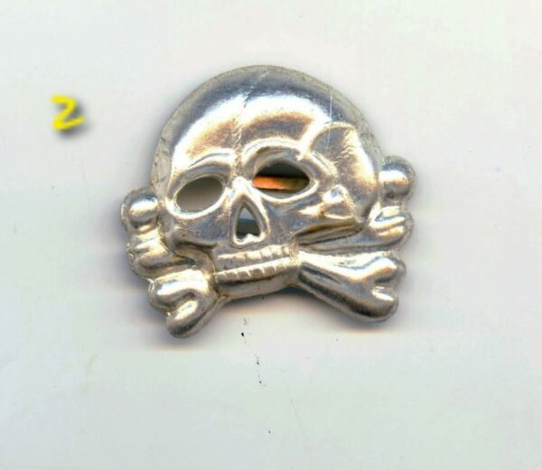 SS Skull For Visor Cap Danziger 1.b Totenkopf Insignia