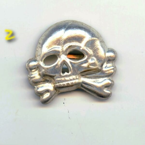 SS Skull For Visor Cap Danziger 1.b Totenkopf Insignia