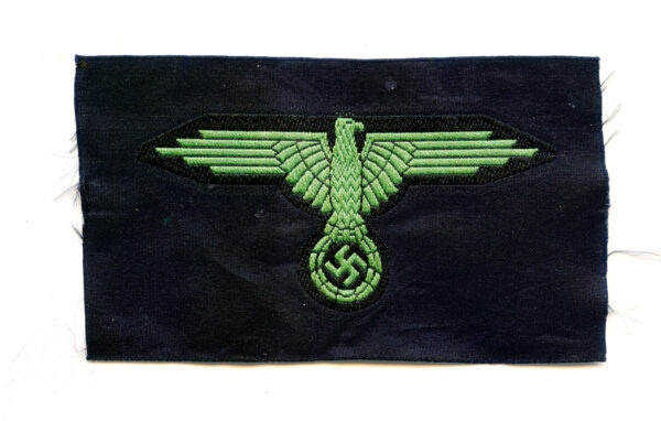 Green Waffen-SS BeVo Camouflage Cap Eagle